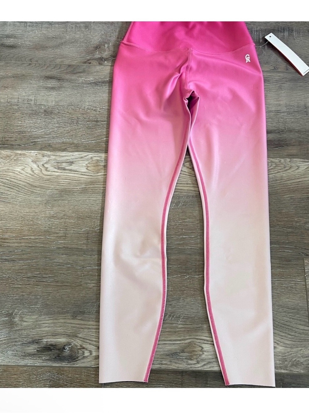 Good American Pink Ombré Leggings High Waisted Sculpting Fit NWT Size 1 - Picture 6 of 8